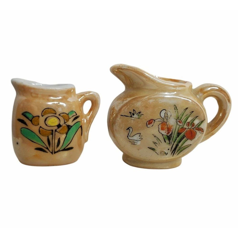 Made in Japan Miniature Lusterware China Pitcher Tiny Decorative